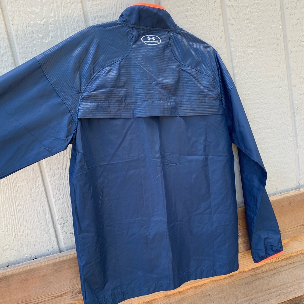 Under Armour blue orange unlined lightweight zip up windbreaker layering coat - Picture 9 of 13